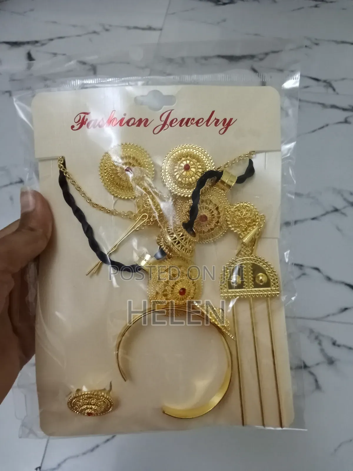 Golden Jewelry Set