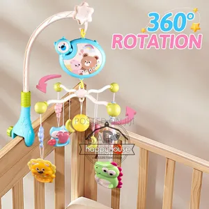 Musical Toys Sleep Bed Bell Kid Crib Cot Song Star Projector