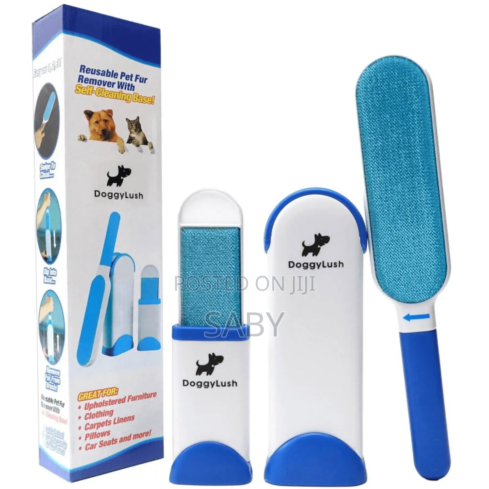 Reusable Pet Fur Remover With Self-Cleaning Basel