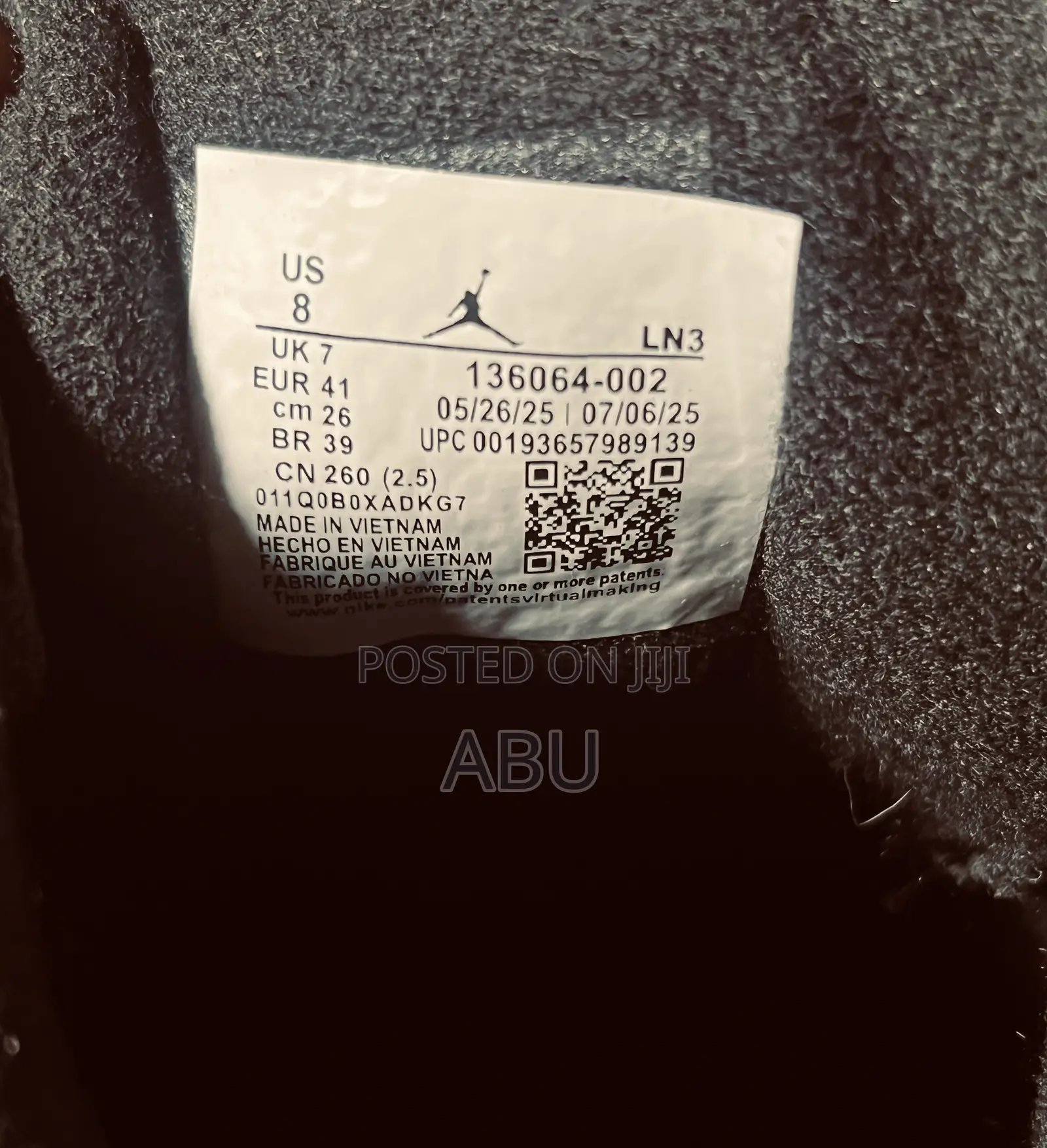 Jordan 3 Black Cat Orignal Brand