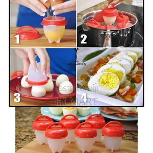6pcs Silicon Egg Boiler