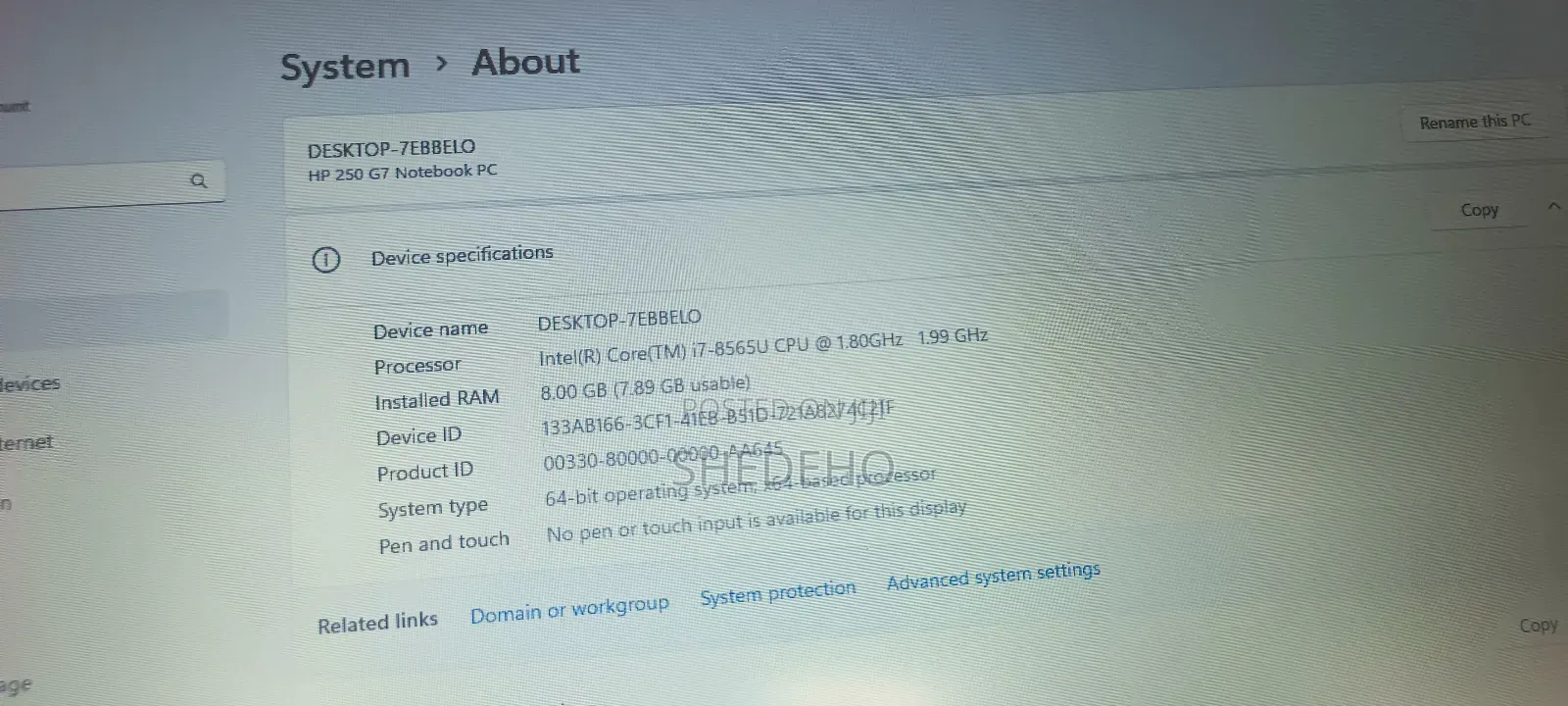 Laptop HP Stream Notebook 8GB Intel Core I7 HDD 1T