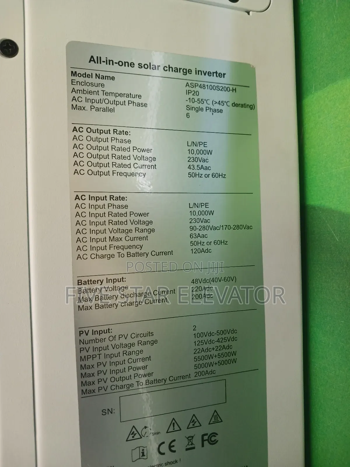Srne 10kw Hybrid Solar System
