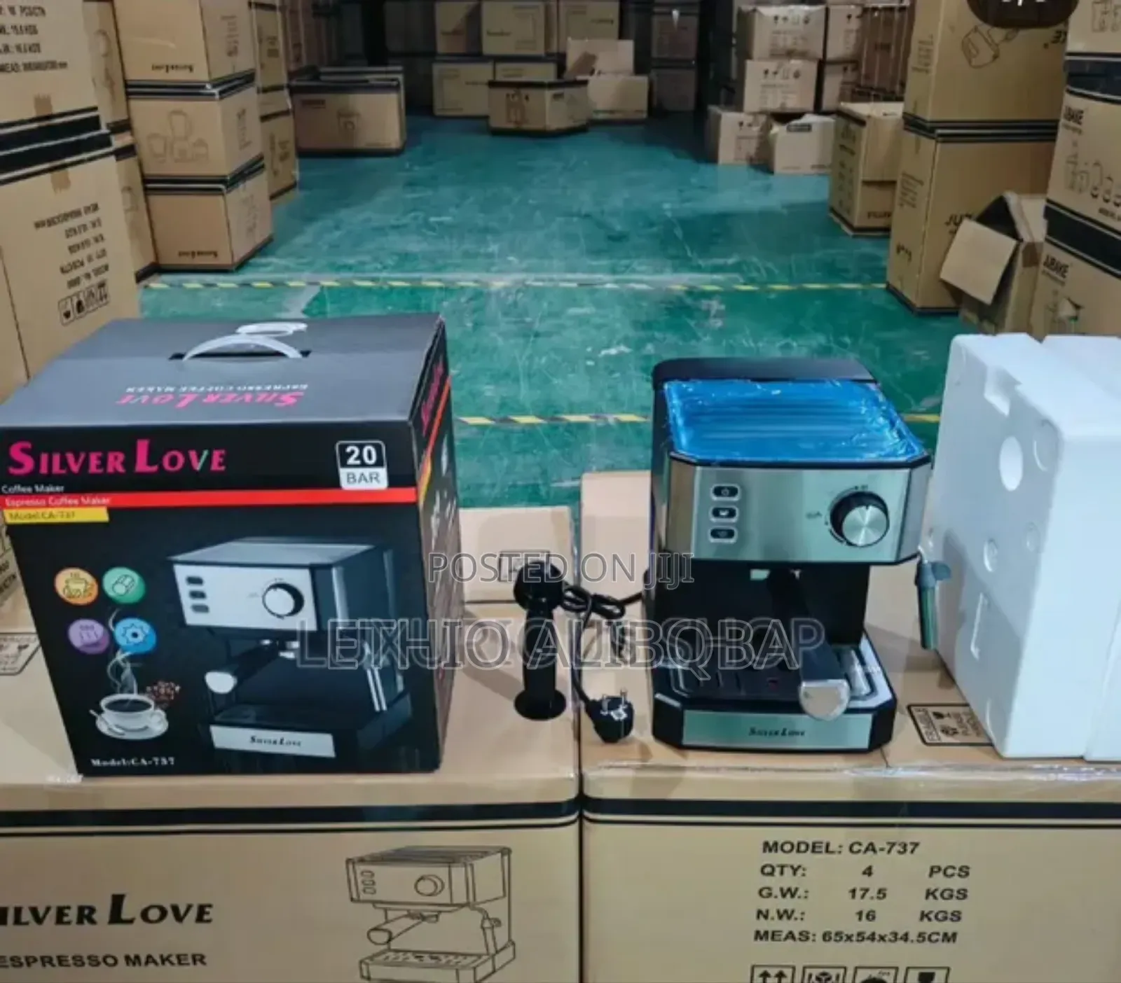 Silver Love Espresso Coffee Maker