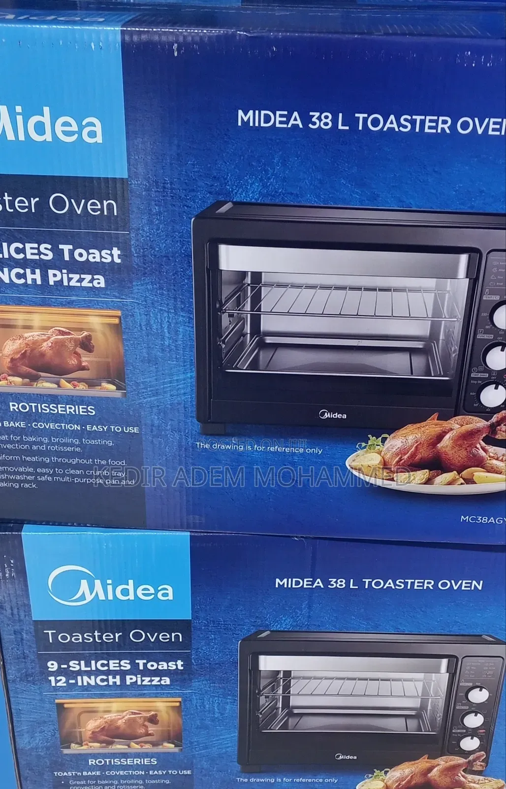 አዲስ Midea 38l Toaster Oven