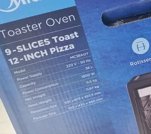 አዲስ Midea 38l Toaster Oven