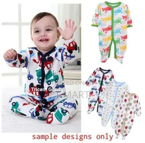 3-Piece Newborn Baby Foot Wrapped Jumpsuit