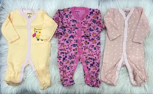3-Piece Newborn Baby Foot Wrapped Jumpsuit