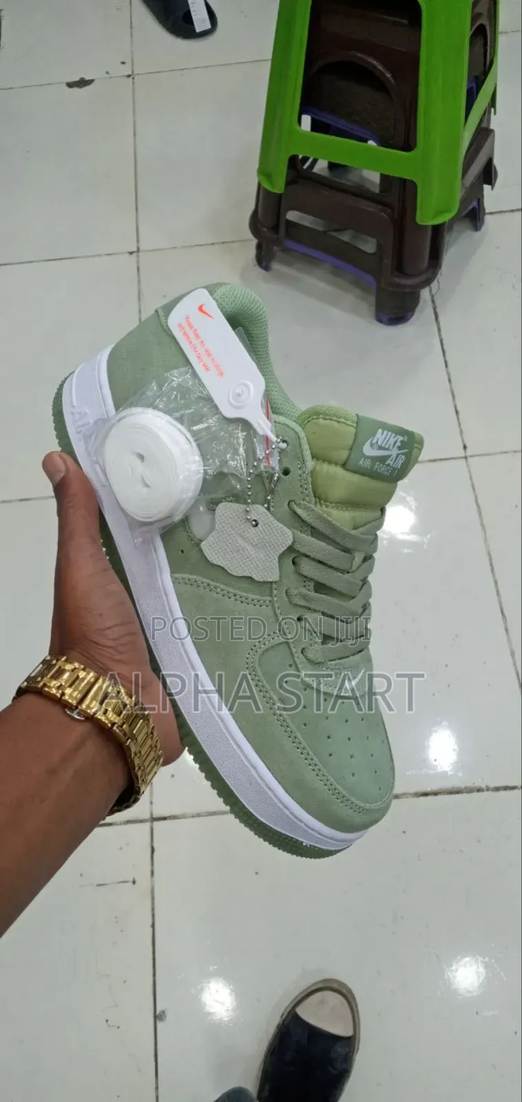 Nike Air Green High Master Quality Smooth Sneakers