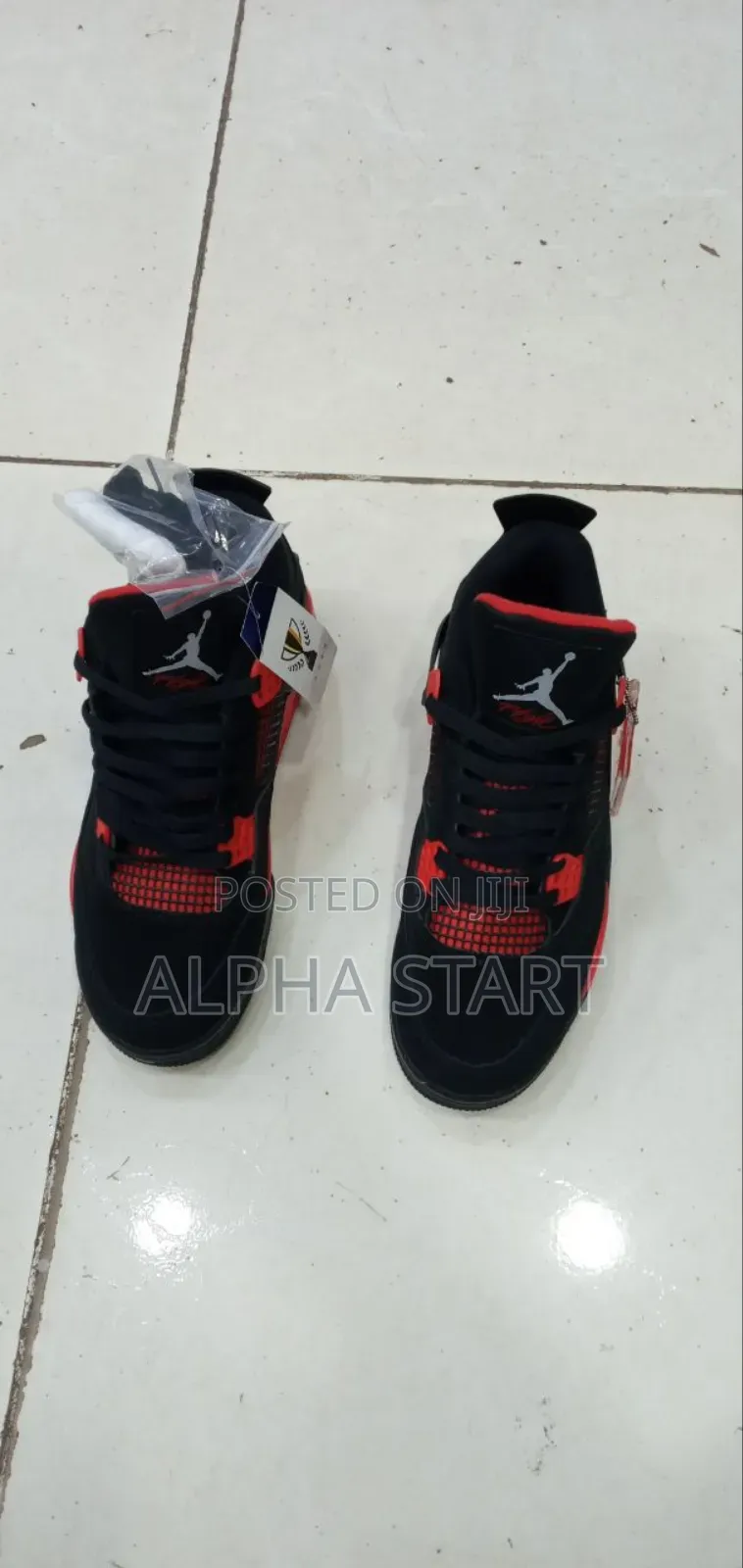 Air Jordan 4 Reteo Black Red High Master Quality Made in Vietnam