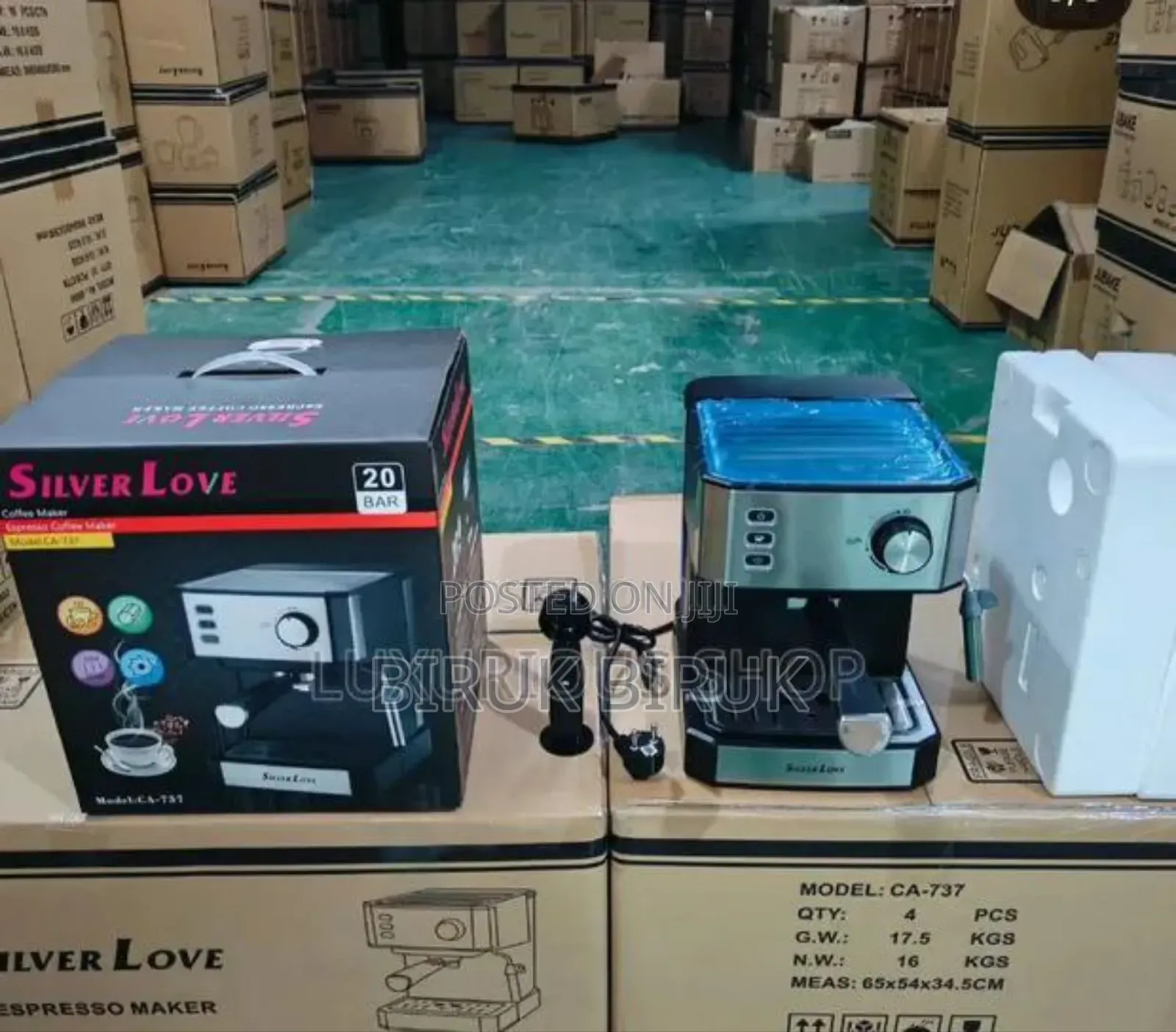 Silver Love Espresso Coffee Maker