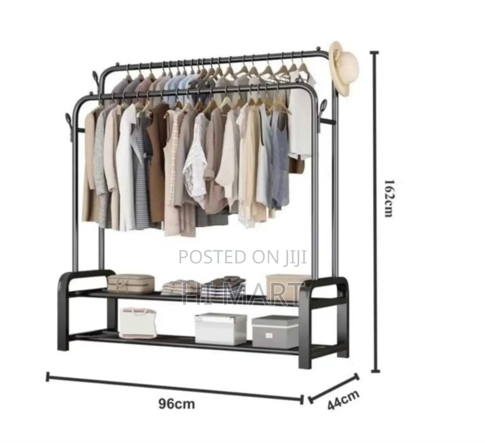 Double Shelf Stainless Steel Cloth Dryer Stand