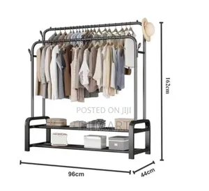 Double Shelf Stainless Steel Cloth Dryer Stand