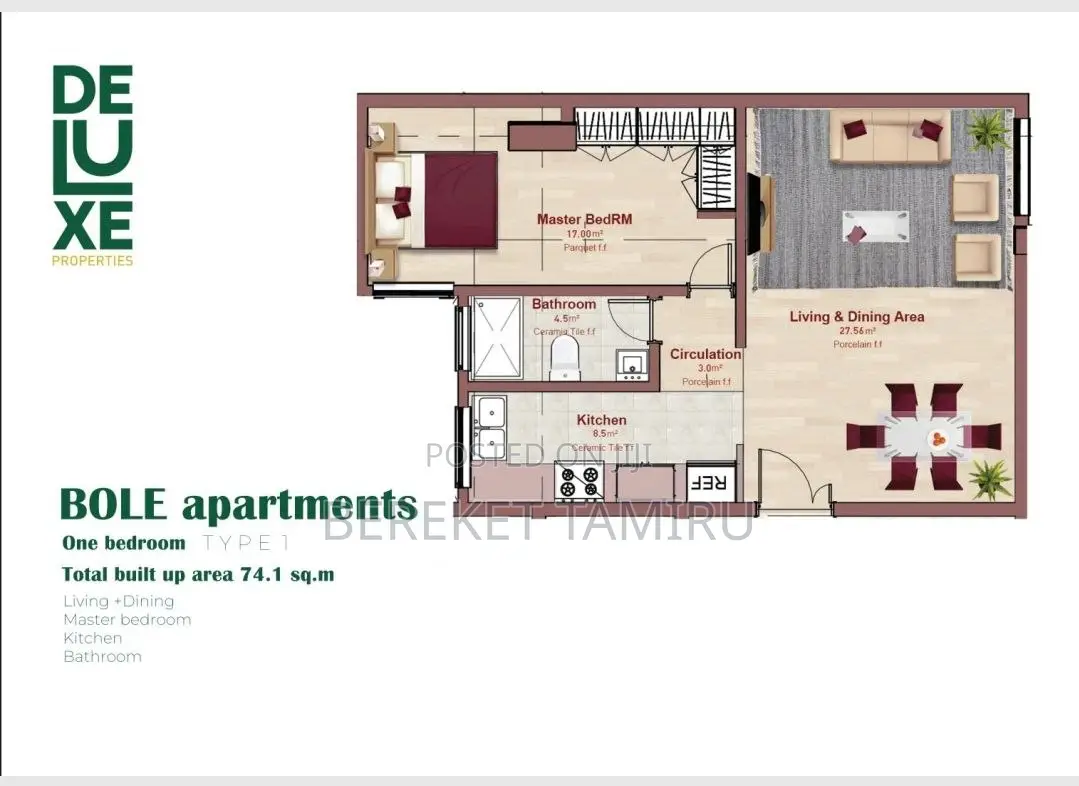 1bdrm Apartment in Deluxe Properties, Bole for sale