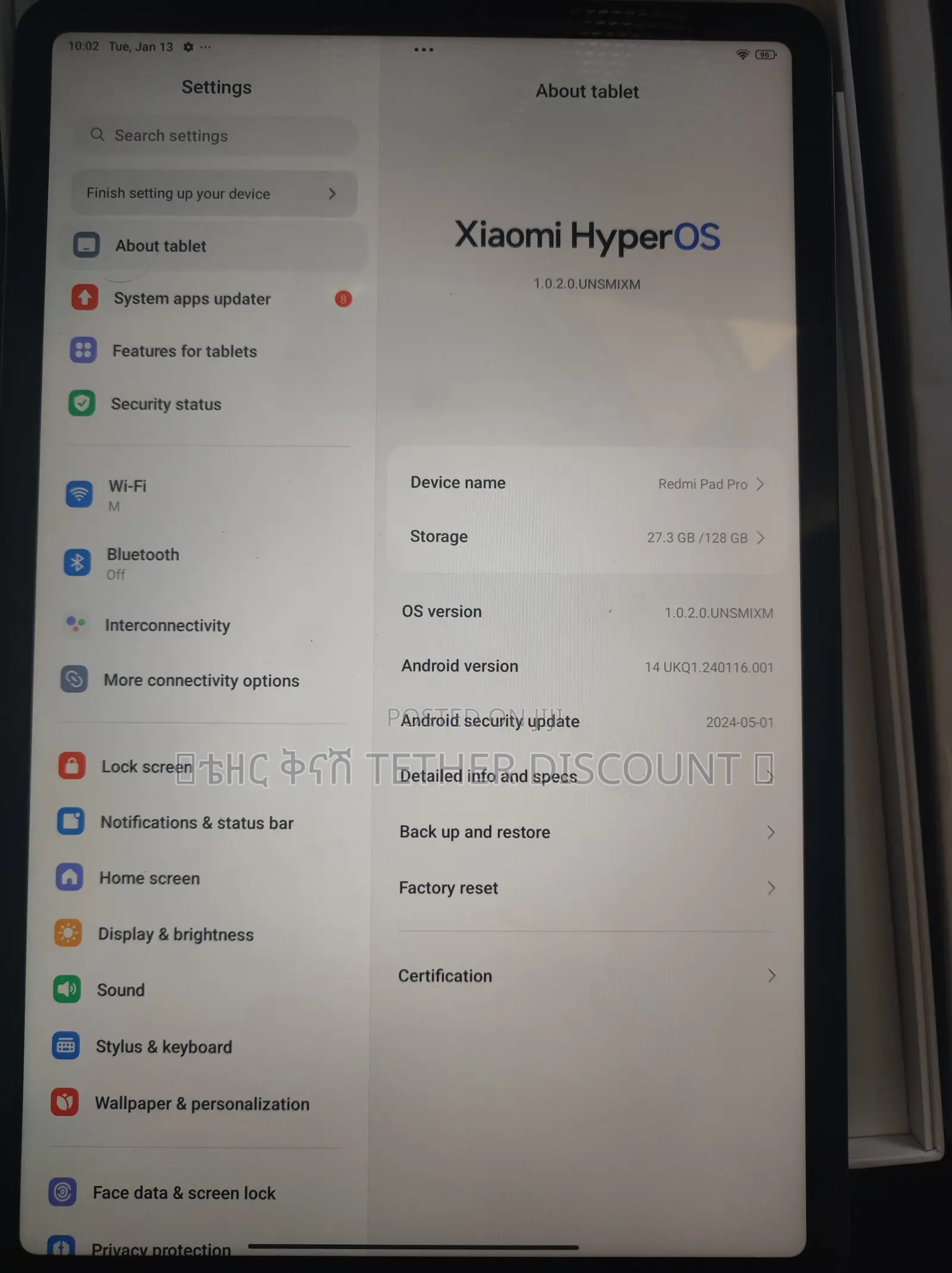 New Xiaomi Redmi Pad Pro 128 GB Red