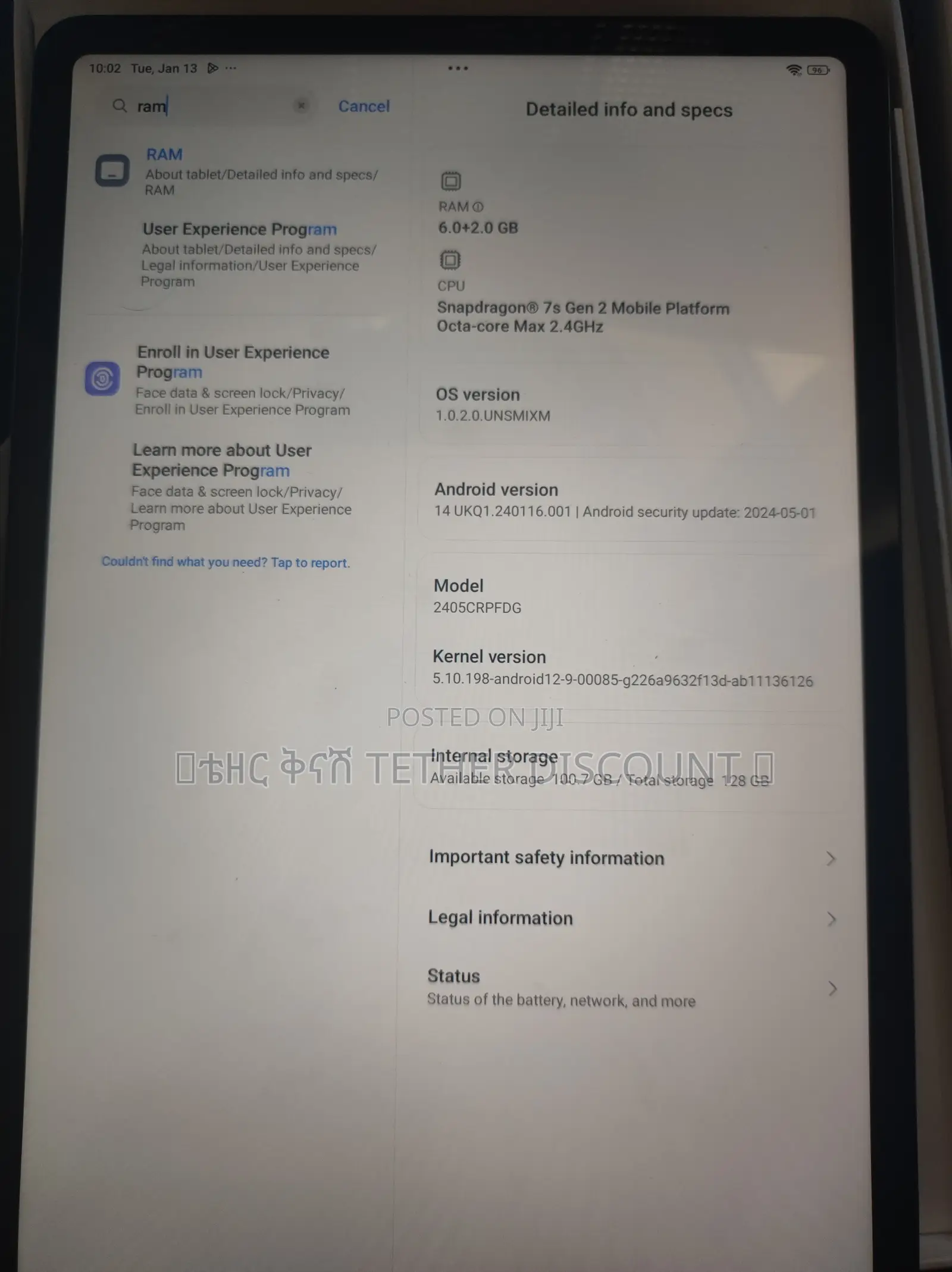 New Xiaomi Redmi Pad Pro 128 GB Red