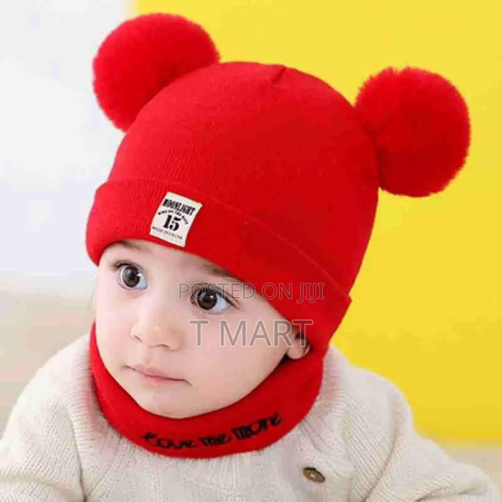Toddler Knitted Hat Beanie Cap Scarf Set