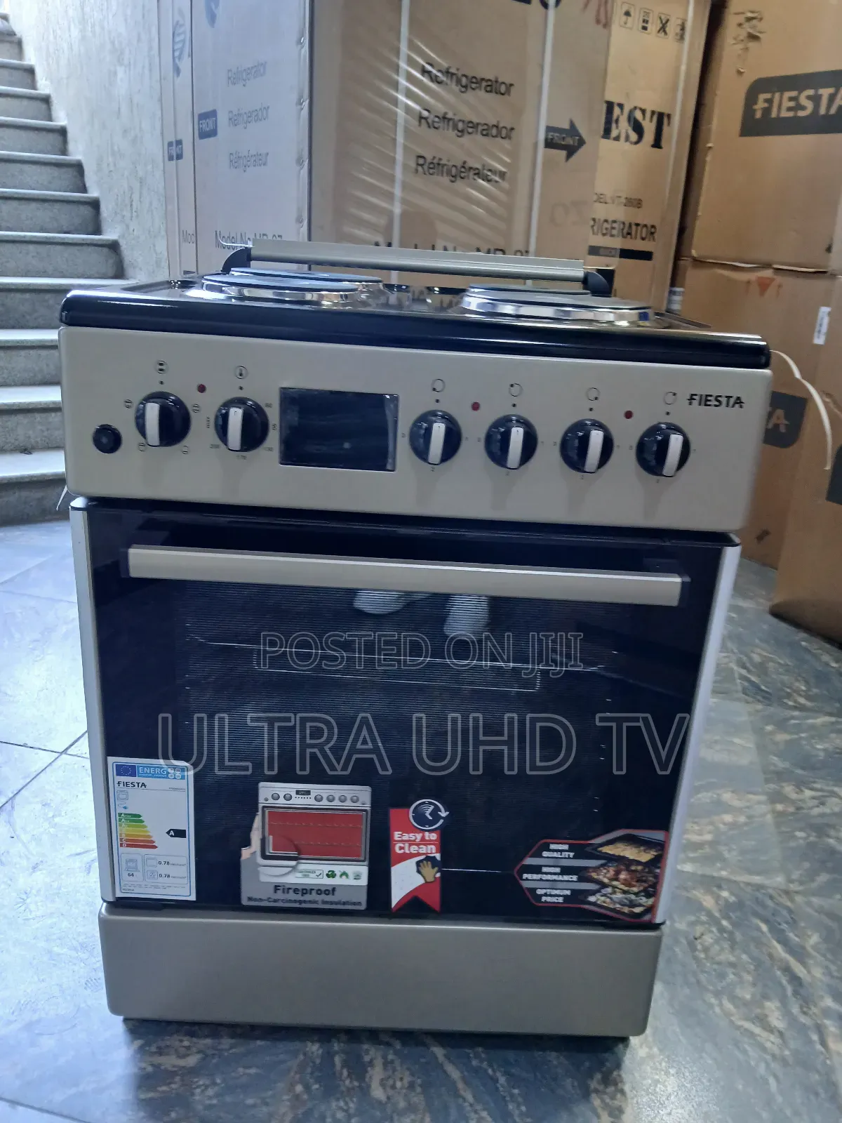 Fiesta 4 Electric Cooker. It Has a 60/60capacity Electric Oven,