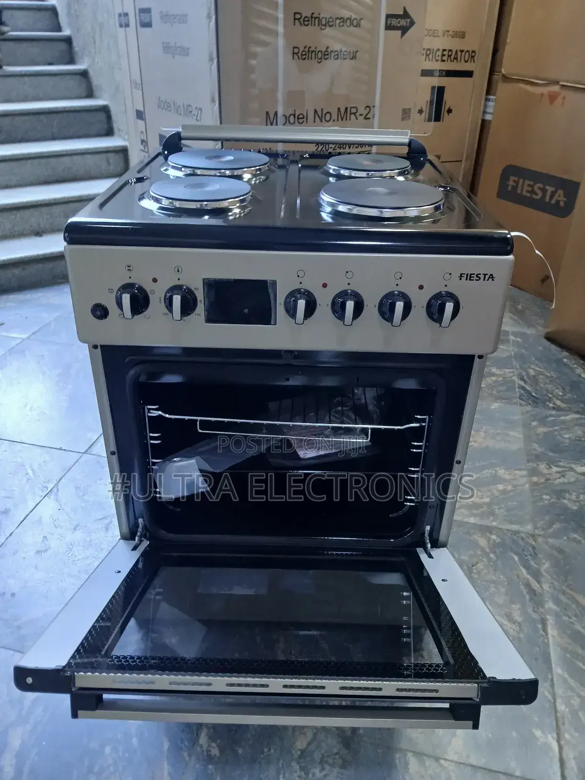 Fiesta 4 Electric Cooker. It Has a 60/60capacity Electric Oven,