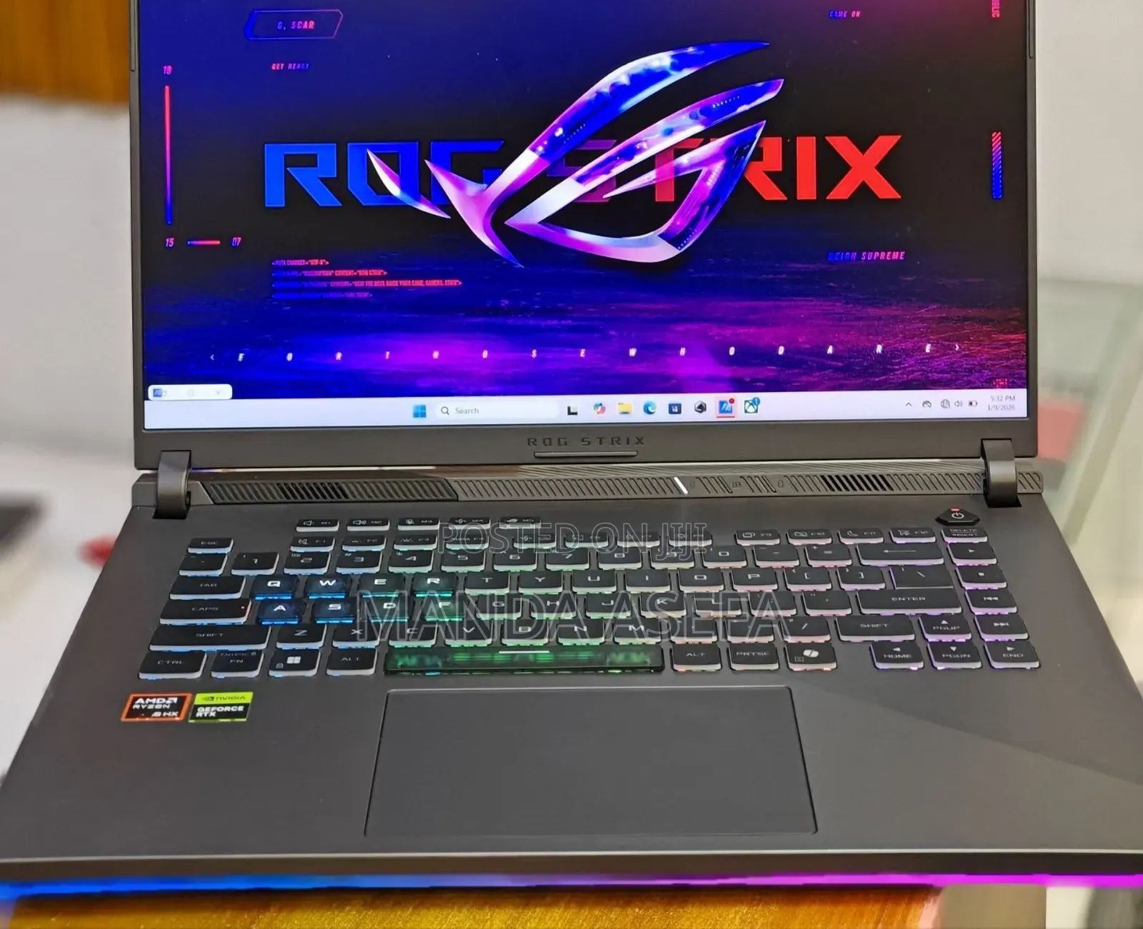 New Laptop Asus ROG Strix G16 G614 16GB AMD Ryzen 9 SSD 1T