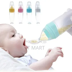 Baby Feeding Bottle Spoon With Container Baby Food Feeder
