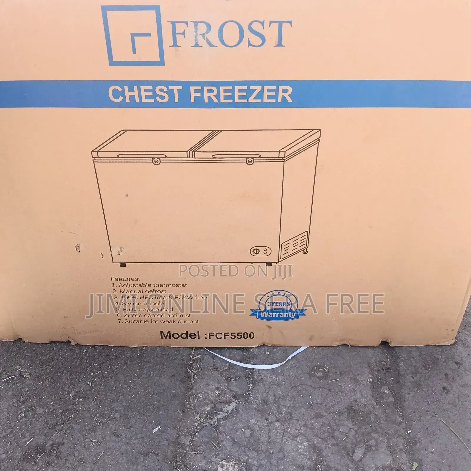 Frost Chest Freezer Model ,Fcf 5500l Brand Model