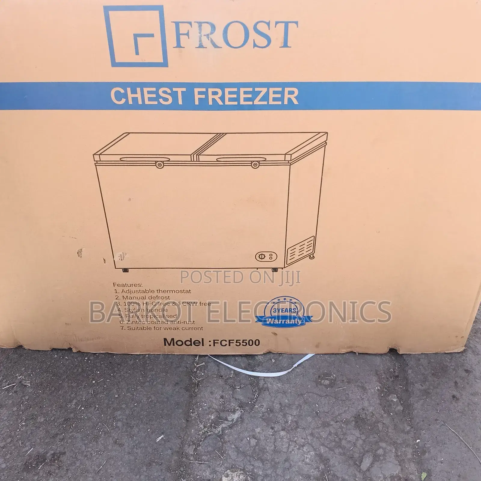 Frost Chest Freezer Model ,Fcf 5500l Brand Model