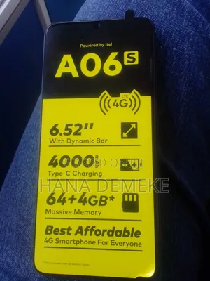 New Itel A06 64 GB Black