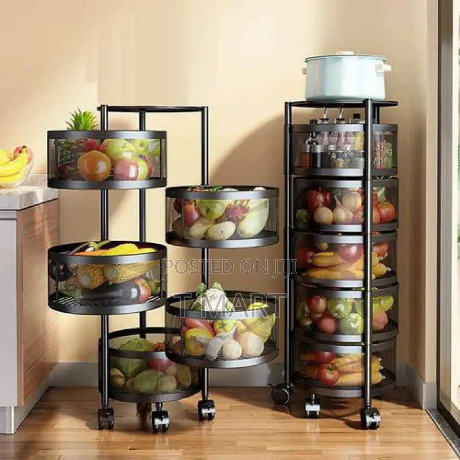 5 Layer Moveable Kitchen Storage Rack