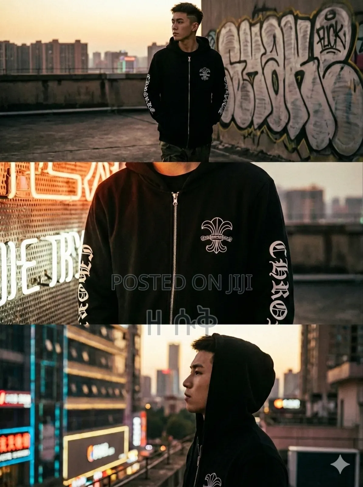 Clean Chrome Hearts Zip Up