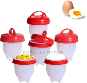 6 Pc Silicon Egg Boiler