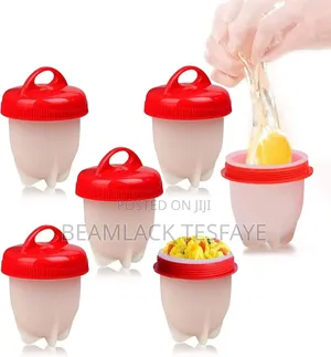 6 Pc Silicon Egg Boiler