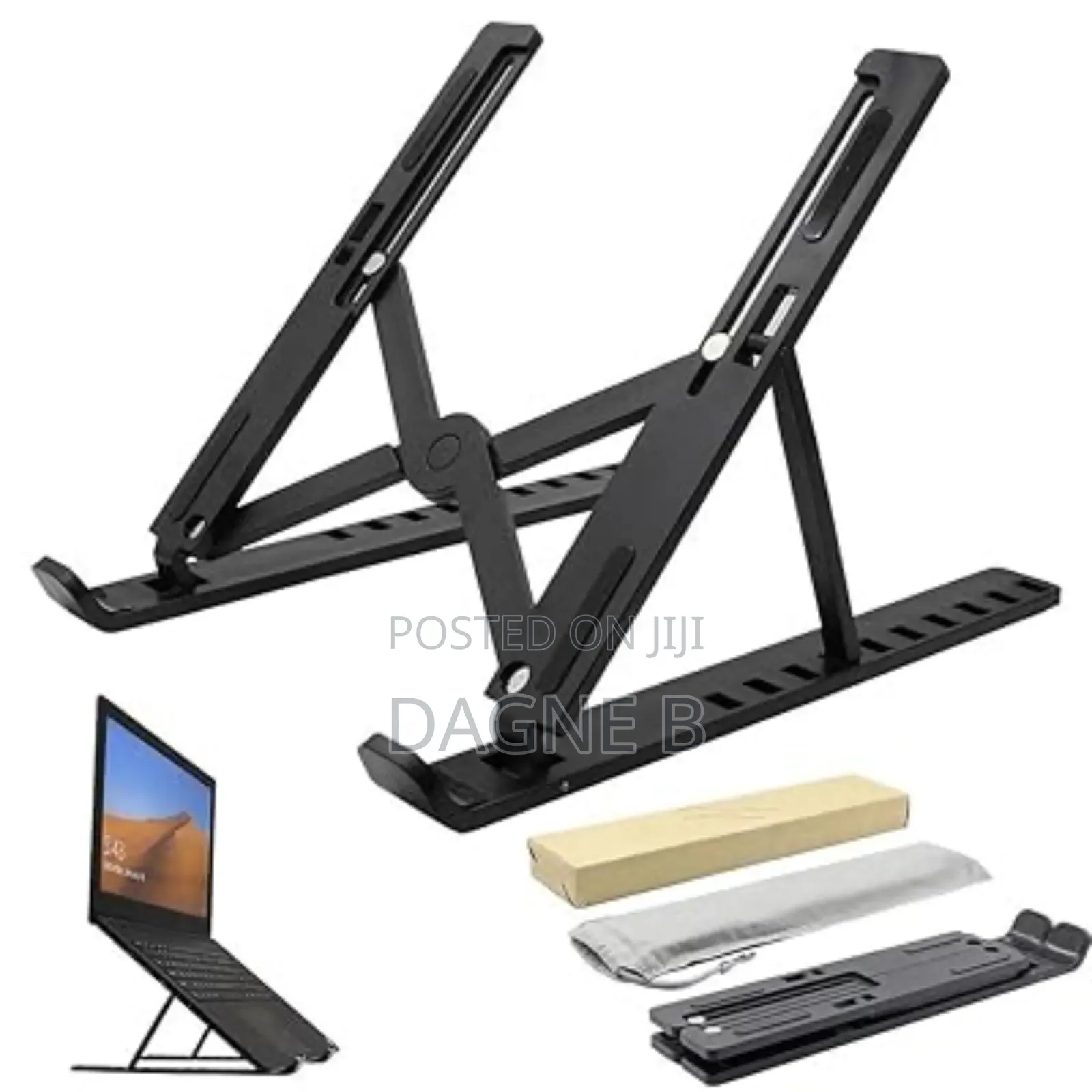 Portable, Adjustable, And Foldable Laptop Stand