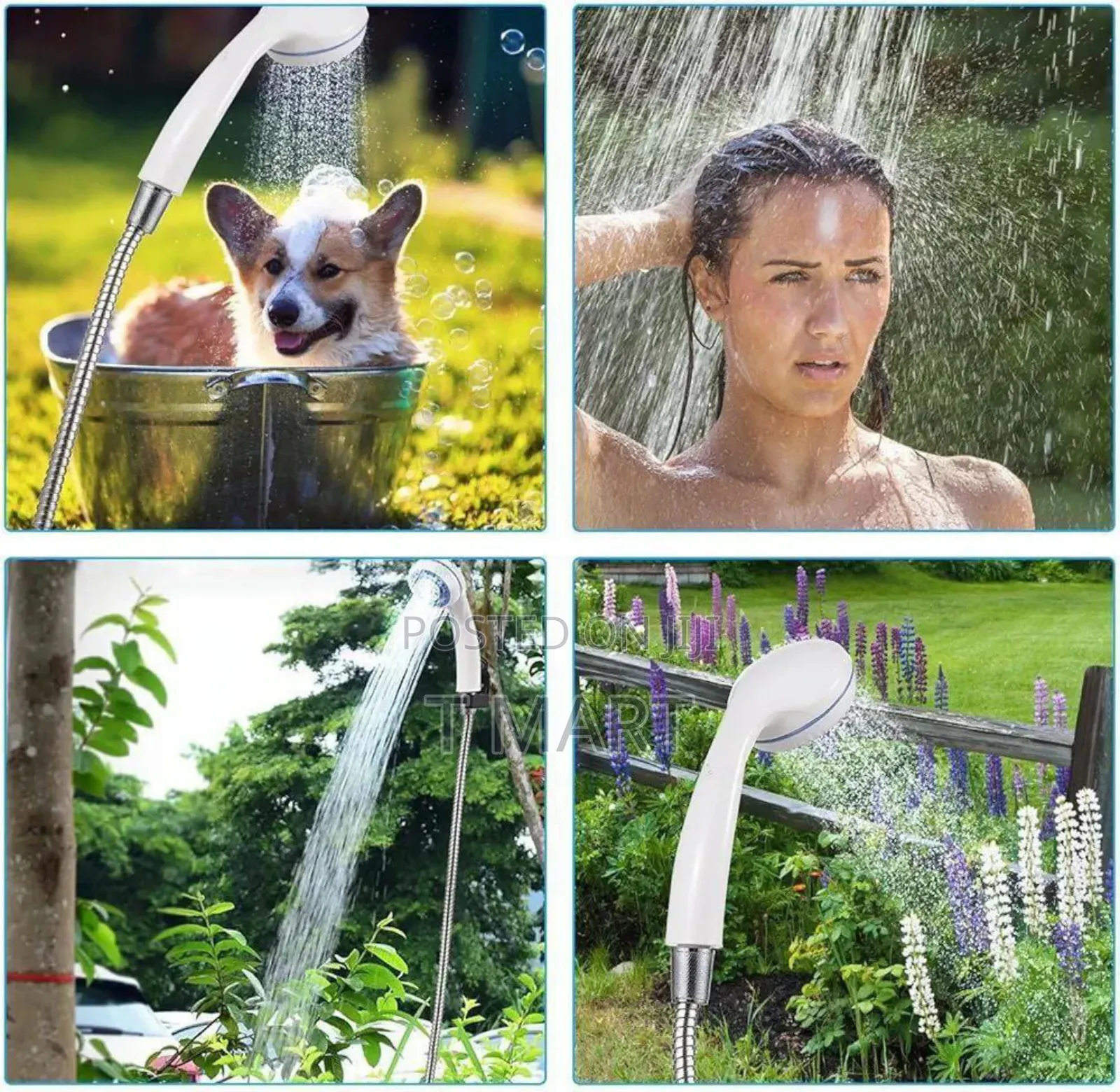 Portable Outdoor Shower Pump በቻርጅ የሚሰራ ተንቀሳቃሽ ሻወር ፓምፕ