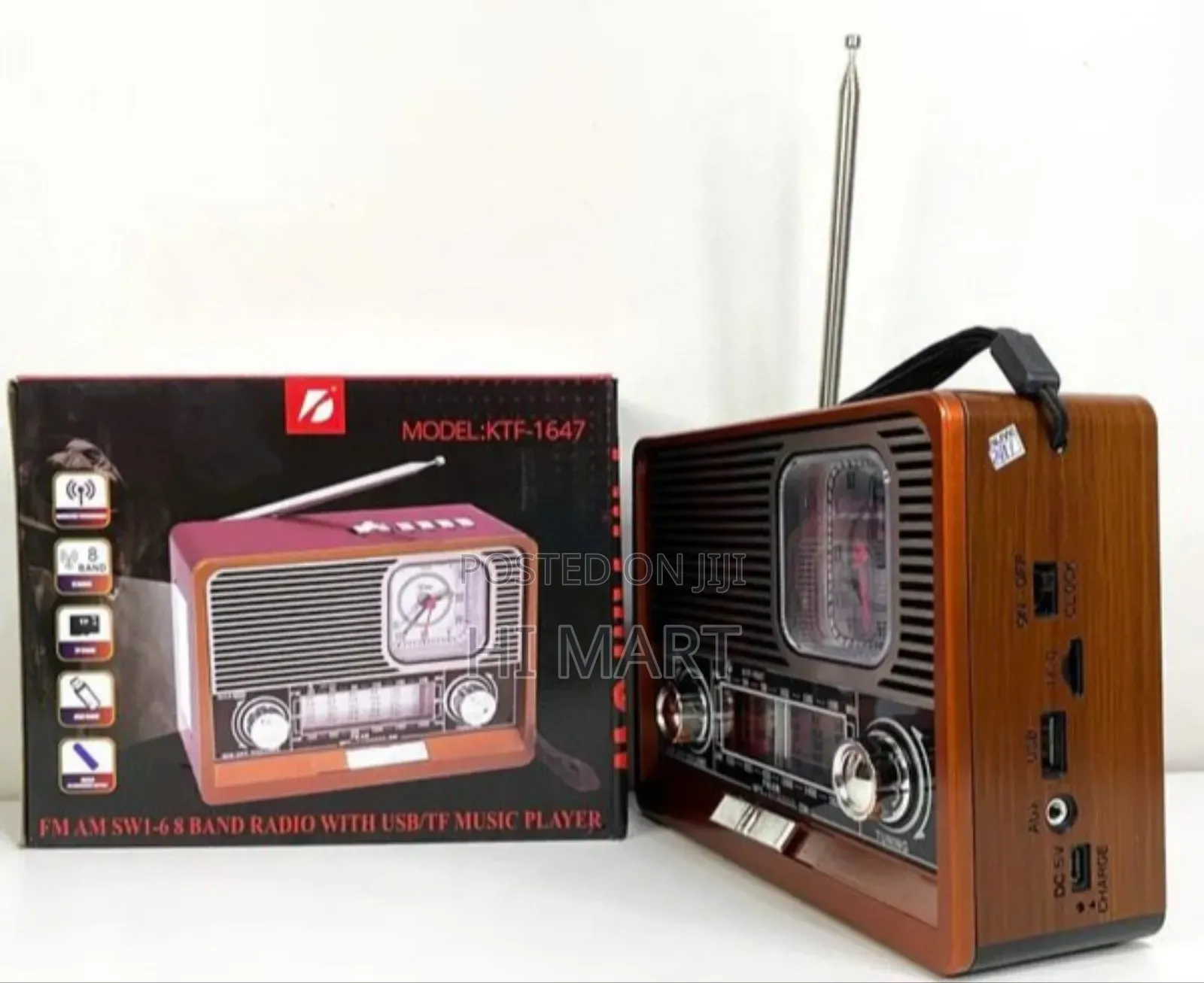 3in1 Portable Radio With Speaker and Light