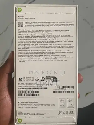 New Apple iPhone 16 128 GB Black