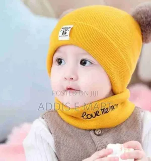 Baby Hat Beanie Cap Scarf Set