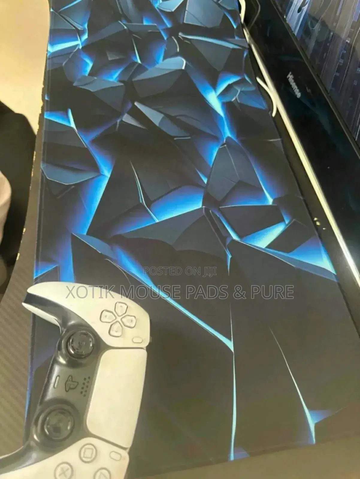 3d Lined Iceberg Rock Themed Mouse Pad for Gamers Office - Desk Mat