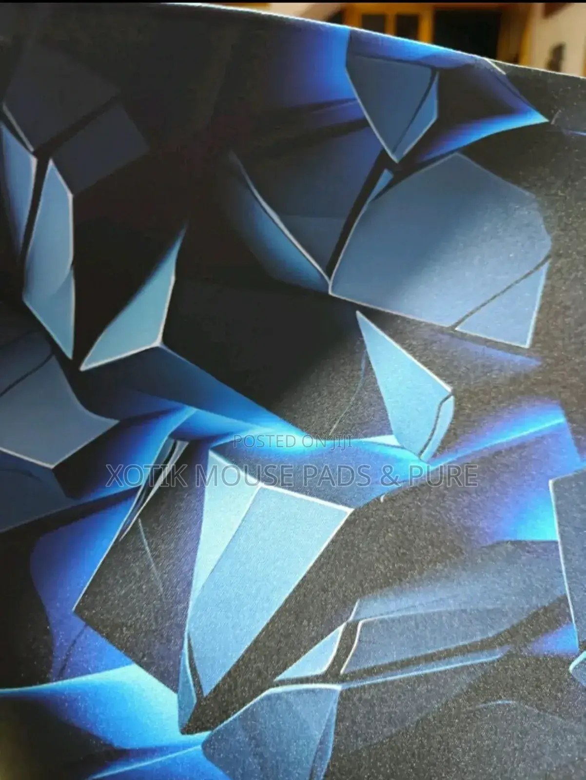 3d Lined Iceberg Rock Themed Mouse Pad for Gamers Office - Desk Mat