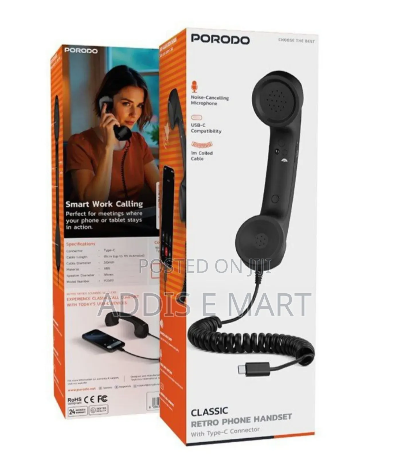 Porodo Classic Type-C Connector Classic Retro