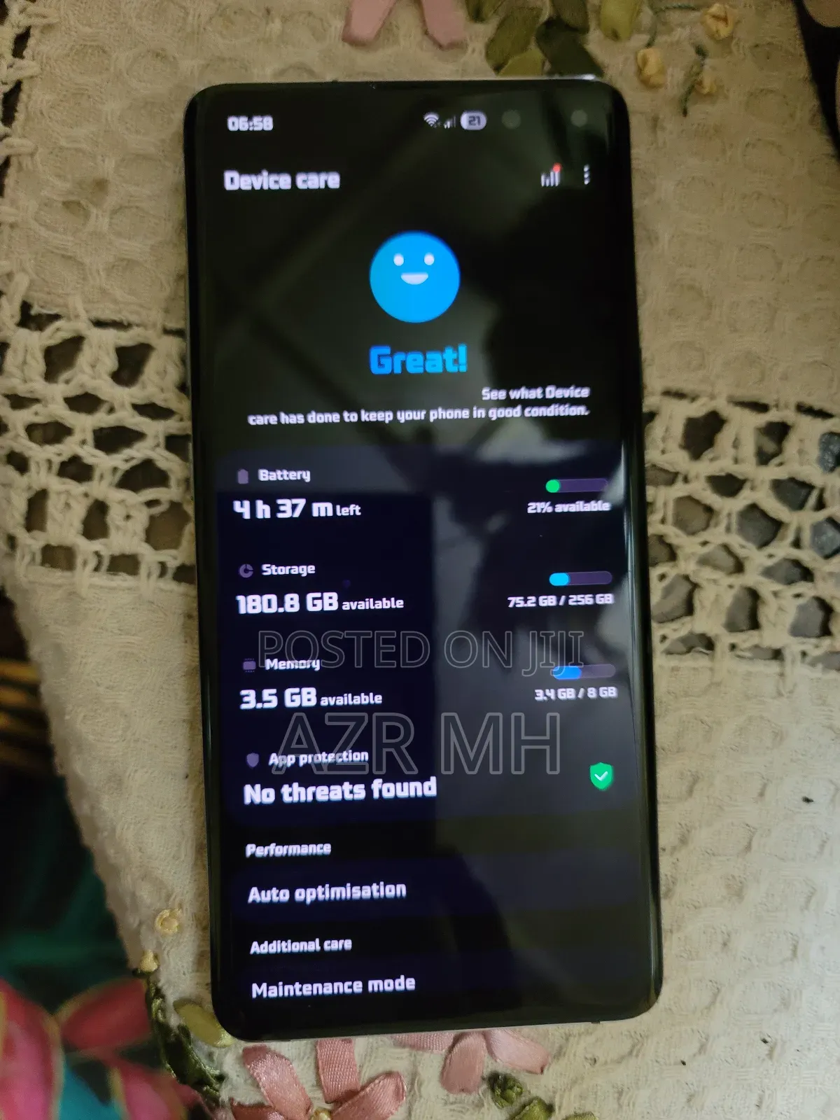 Samsung Galaxy S10 5G 256 GB Blue