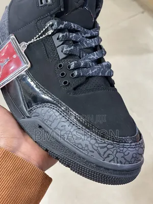 Genuine Air Jordan 3 Retro Black (With Free Delivery )