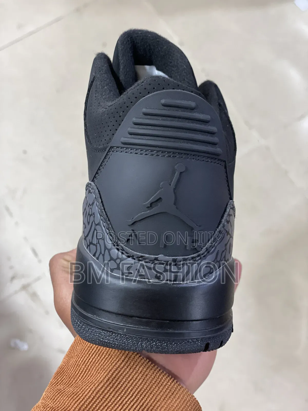 Genuine Air Jordan 3 Retro Black (With Free Delivery )