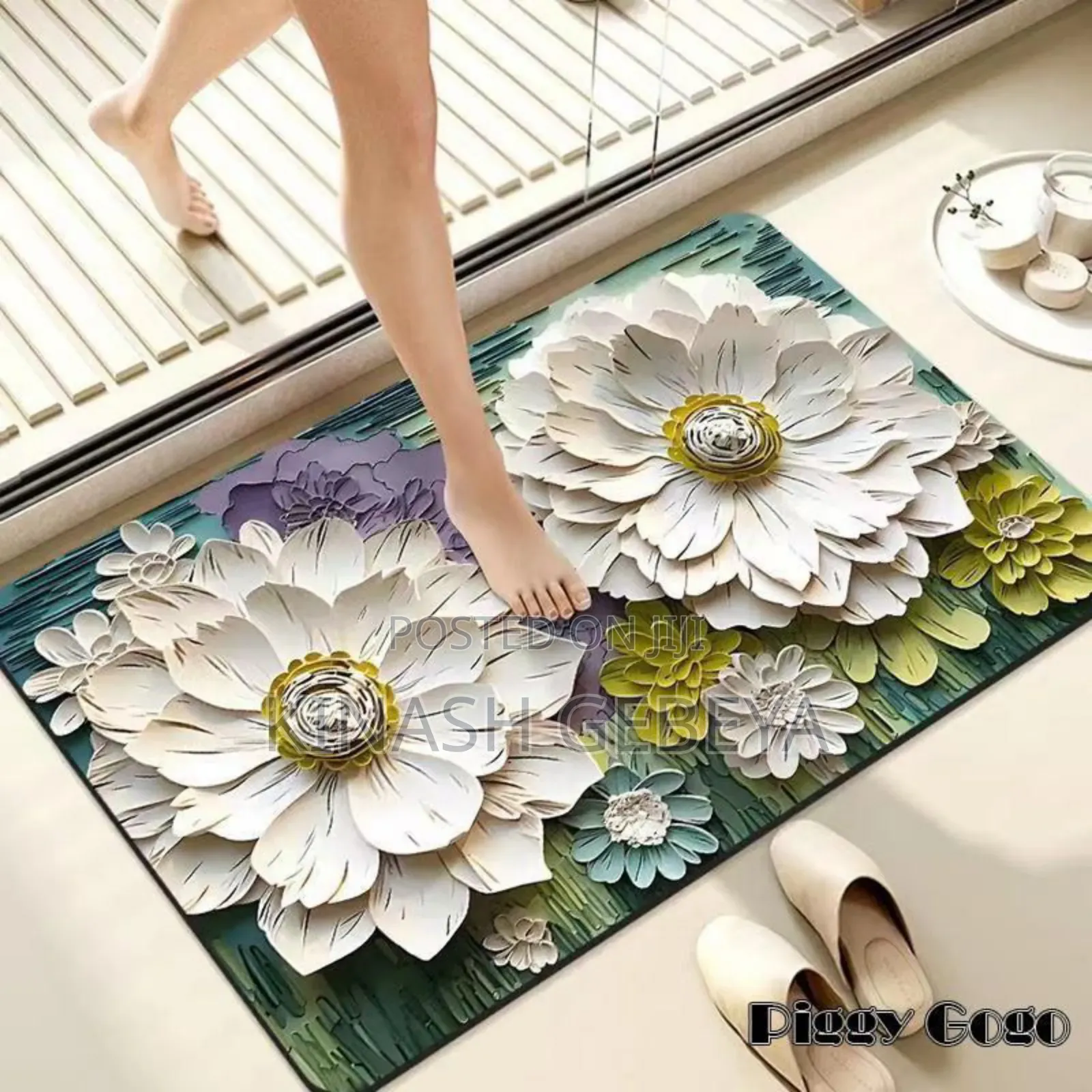 Soft Anti Slip Modern Bathroom Rugs