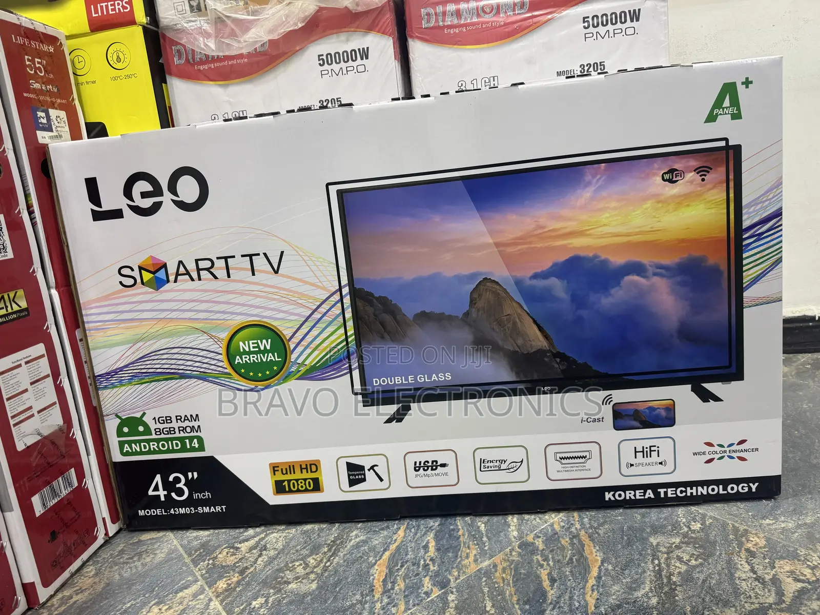 Leo 43” Smart Tv – A+ Panel | Android 14 | Smart Features