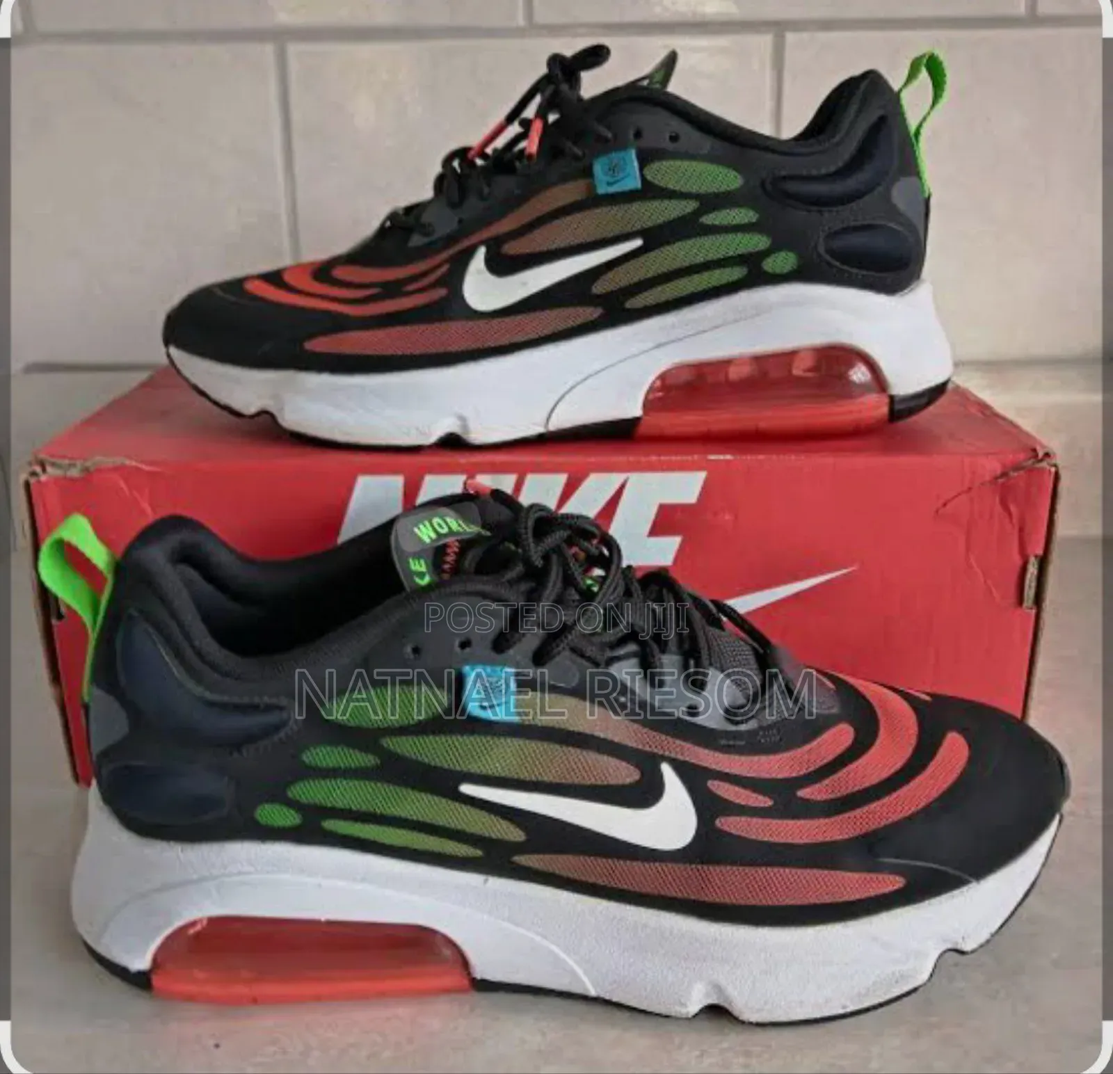 Nike Air Max Exosense, Cv3016-001, BLK/Red/WHT/ Men's Size 8.5