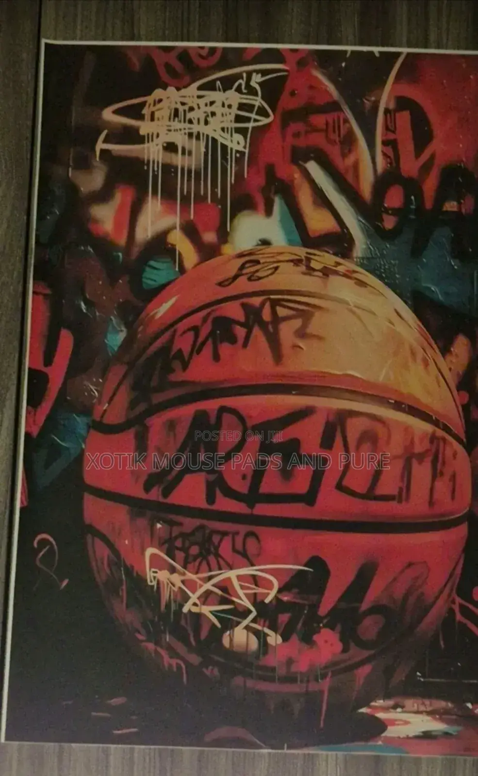 4 PCS Basketball Graffiti Wall Art Canvas - Wall Poster