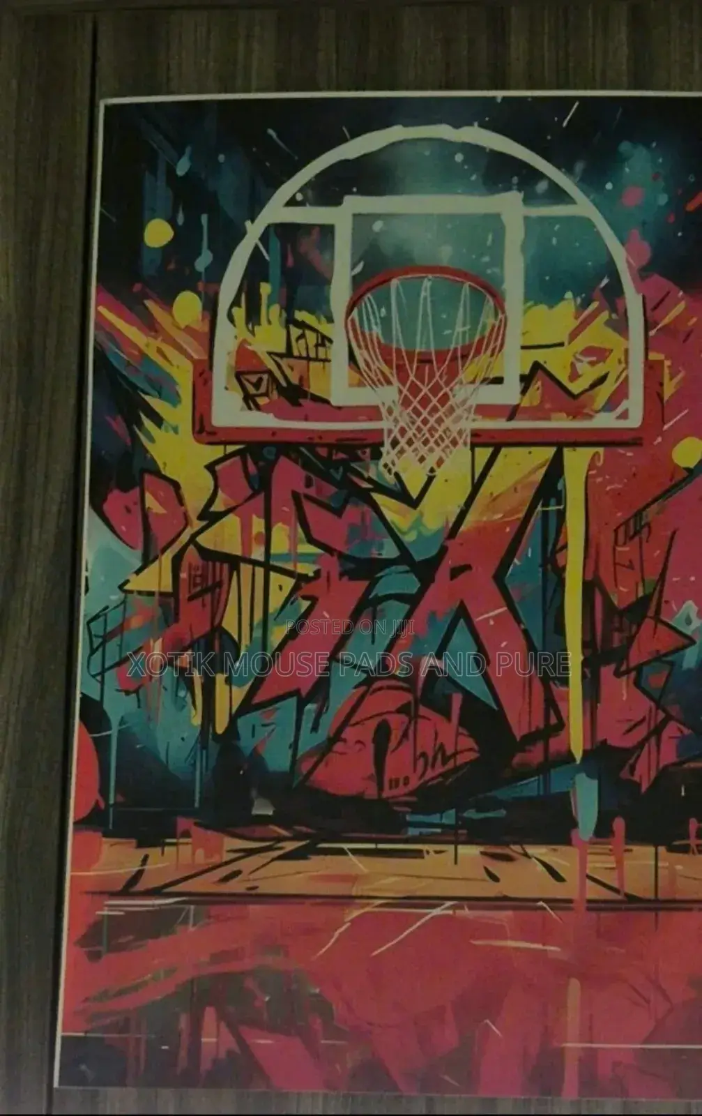 4 PCS Basketball Graffiti Wall Art Canvas - Wall Poster