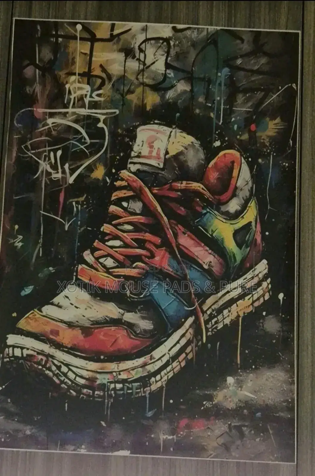 4 PCS Basketball Graffiti Wall Art Canvas - Wall Poster