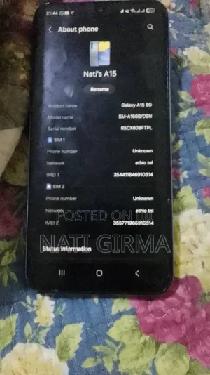 Samsung Galaxy A15 5G 128 GB Gray